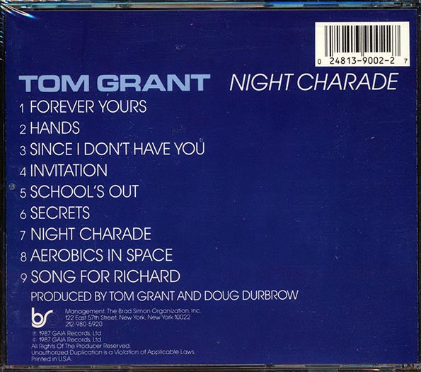 Tom Grant - Night Charade (CD)