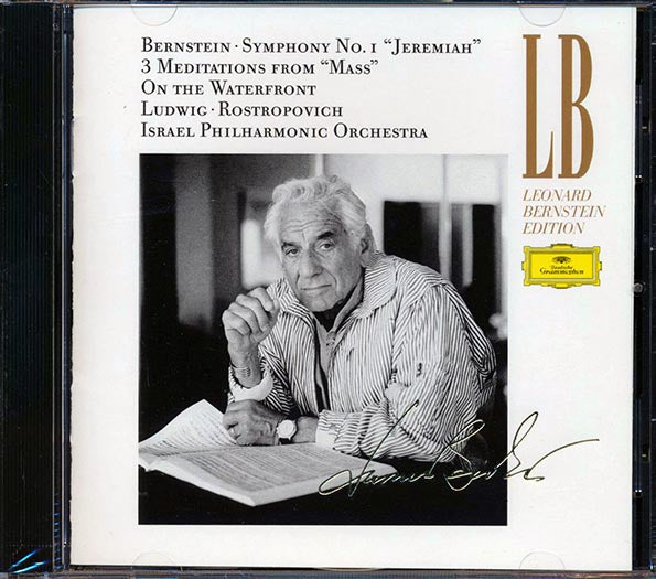Bernstein, Ludwig, Rostropovich, Israel Philharmonic Orchestra - Symphony No. 1, Jeremiah, 3 Meditations From Ass, On The Waterfront (CD)
