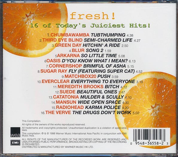 Green Day, Blur, Chumbawamba, Third Eye Blind, Radiohead, Etc. - Fresh! 16 Of Today's Juiciest Hits! (CD)