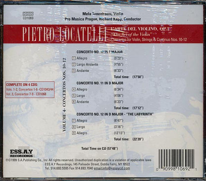 Locatelli - Volume 1 Concertos Nos. 10-12 (CD)