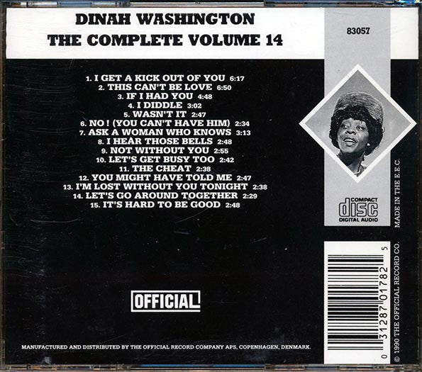 Dinah Washington - The Complete Dinah Washington Volume 14: 1955 (CD)