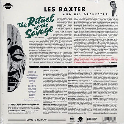 Les Baxter & His Orchestra - Ritual Of The Savage (Le Sacre Du Sauvage) (+2 bonus tracks) (ltd. ed.) (LP) - PureSound Records