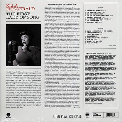 Ella Fitzgerald - The First Lady Of Song (+4 bonus tracks) (DMM) (ltd. ed.) (180g) (High-Def VV) (LP) - PureSound Records