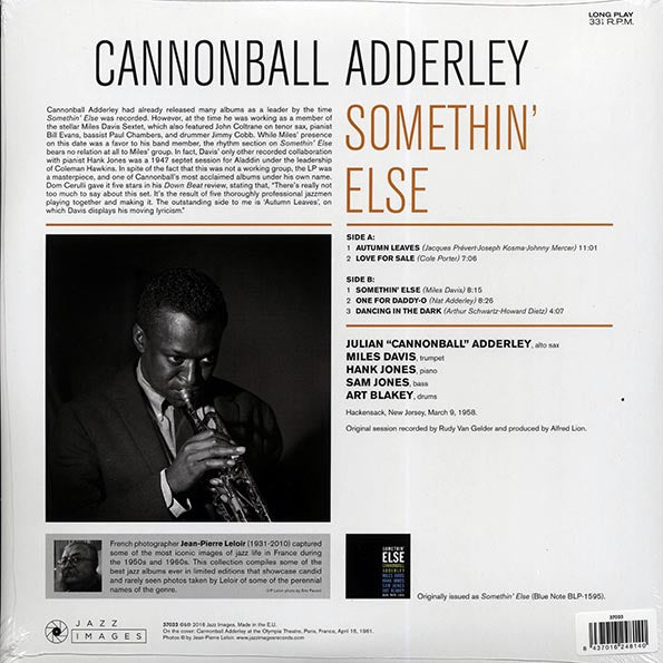 Cannonball Adderley - Somethin' Else (ltd. ed.) (LP) - PureSound Records