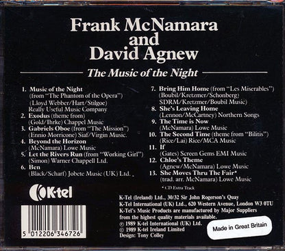 Frank McNamera & David Agnew - The Music Of The Night (CD)