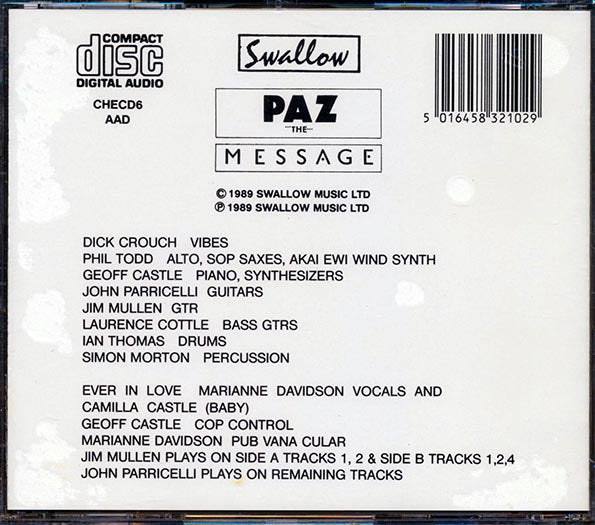 Paz - The Message (CD)