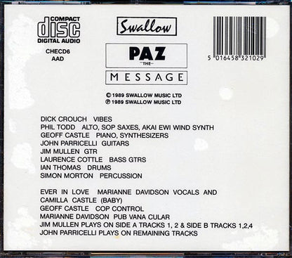 Paz - The Message (CD)