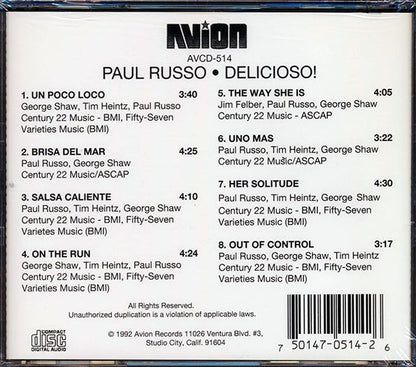 Paul Russo - Delicioso! (CD)