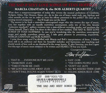 Marcia Chastain & Bob Alberti Quartet - The Sad & Sexy Love Songs Of Stan Hoffman (CD)