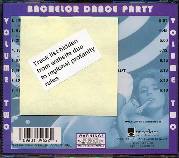Various - Bachelor Dance Party Volume 2 (CD)