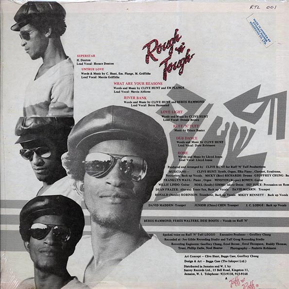 Dennis Brown, Dave Robinson, Beres Hammond, Lloyd Jones, Etc. - Clive Hunt Ruff N Tuff (Jamaica press) (LP) - PureSound Records