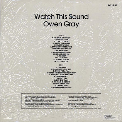 Owen Gray - Watch This Sound (UK press) (LP) - PureSound Records
