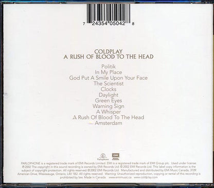 Coldplay - A Rush Of Blood To The Head (CD)