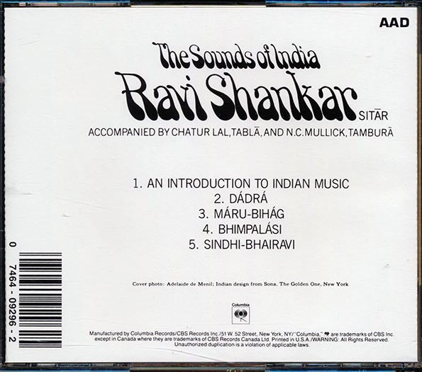 Ravi Shankar - The Sounds Of India (CD)