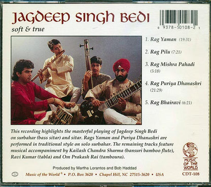 Jagdeep Singh Bedi - Soft & True (CD)