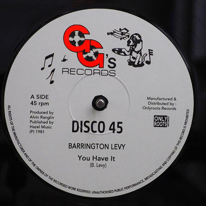 Barrington Levy - You Have It  /  GG's All Stars - You Have A Dub (12")