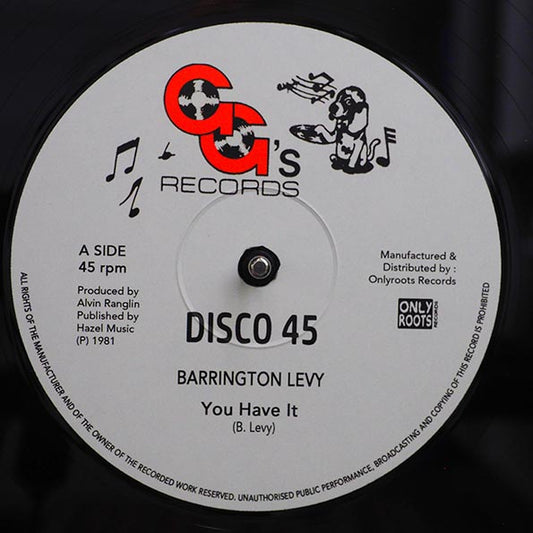 Barrington Levy - You Have It  /  GG's All Stars - You Have A Dub (12")