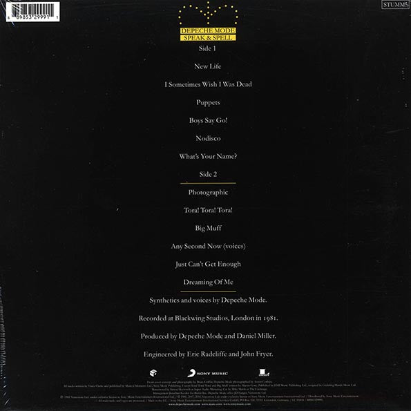 Depeche Mode - Speak & Spell (180g) (LP) - PureSound Records