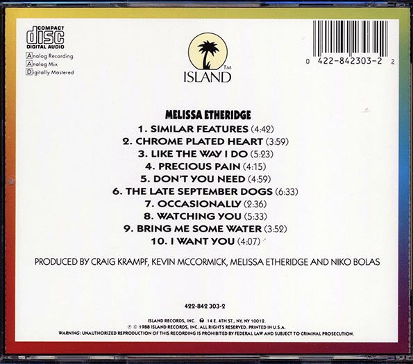 Melissa Etheridge - Melissa Etheridge (CD)