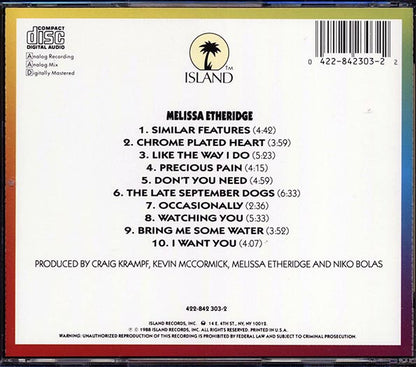 Melissa Etheridge - Melissa Etheridge (CD)