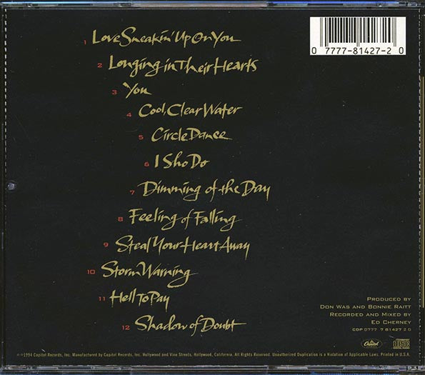 Bonnie Raitt - Longing In Their Hearts (CD)