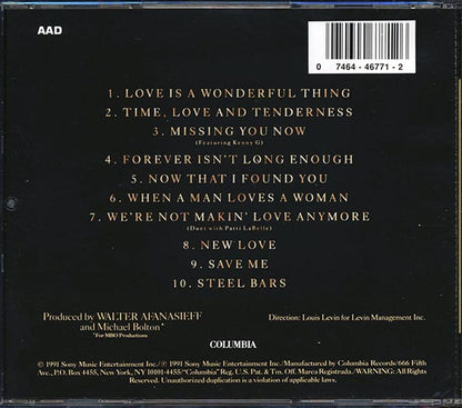 Micheal Bolton - Time, Love & Tenderness (CD)