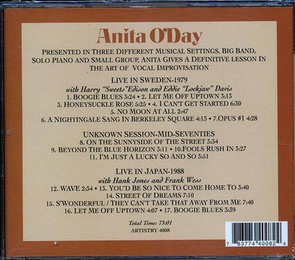 Anita O'Day - Portrait Of A Jazz Singer (CD)