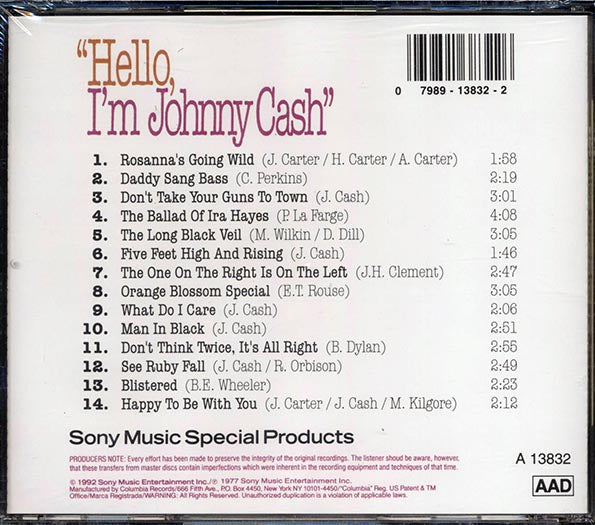Johnny Cash - Hello I'm Johnny Cash (CD)