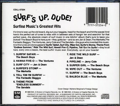 Beach Boys, Ventures, Jan & Dean, Etc. - Surf's Up Dude: Surfing Music's Greatest Hits (CD)