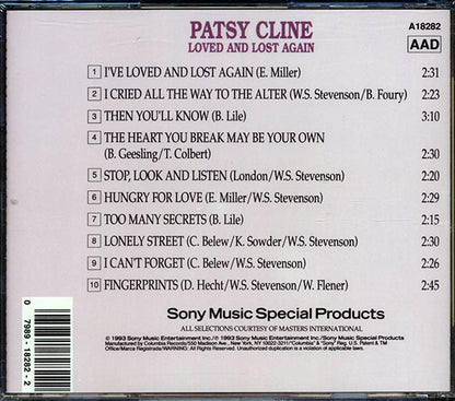 Patsy Cline - Loved And Lost Again (CD)