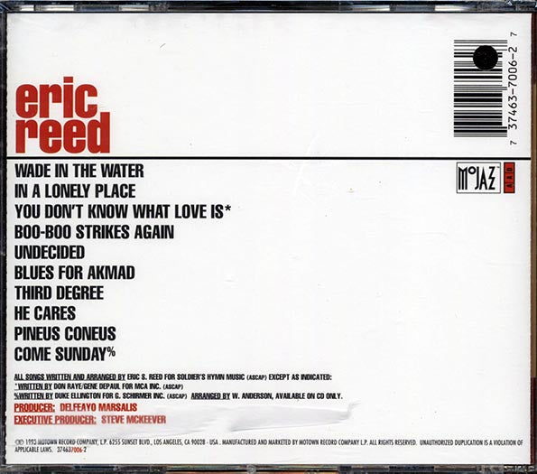 Eric Reed - It's All Right To Swing (CD)