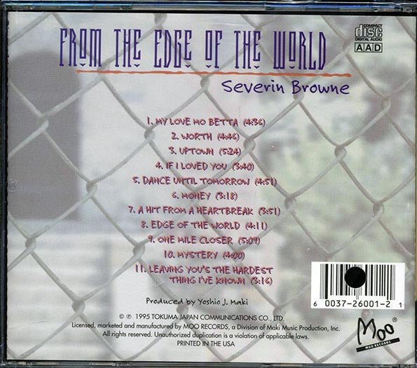 Severin Browne - From The Edge Of The World (CD)