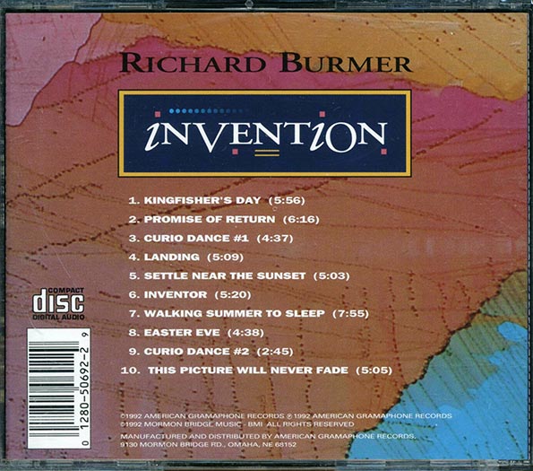 Richard Burmer - Invention (CD)