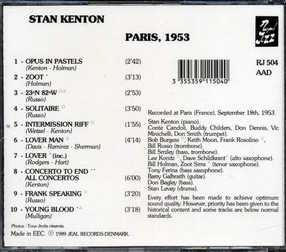 Stan Kenton - Paris 1953 (CD)