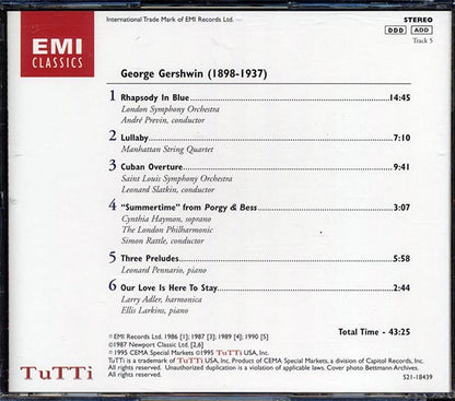 George Gershwin - Tutti (CD)