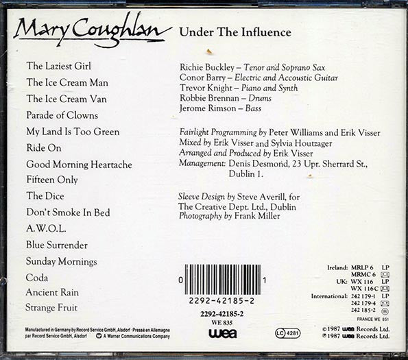 Mary Coughlan - Under The Influence (CD)