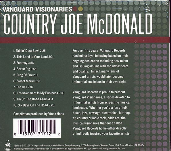 Country Joe McDonald - Vanguard Visionaries (CD)