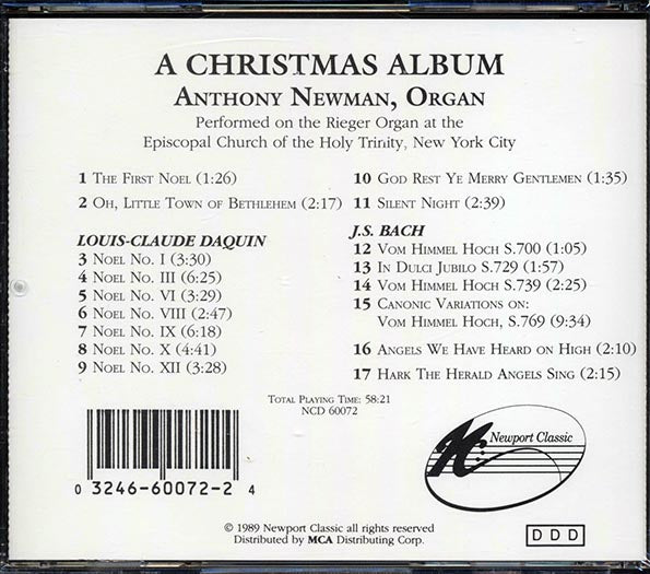 Anthony Newman - A Christmas Album (CD)