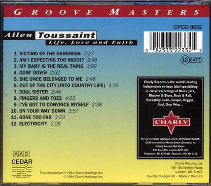 Allen Toussaint - Life, Love And Faith: Groove Masters (CD)