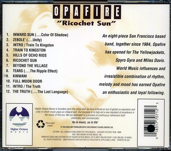 Opafire - Ricochet Sun (CD)