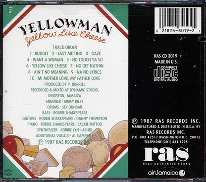 Yellowman - Yellow Like Cheese (CD)