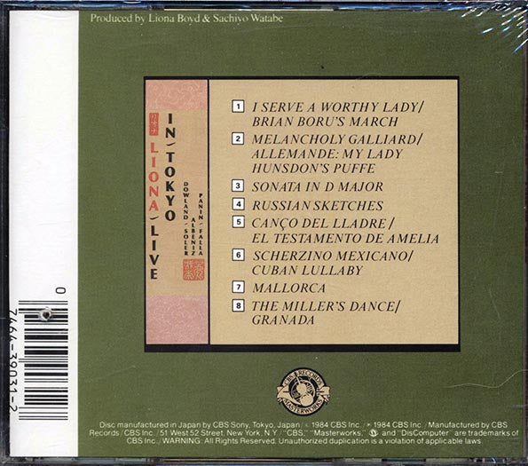 Liona Boyd - Live In Tokyo (CD)