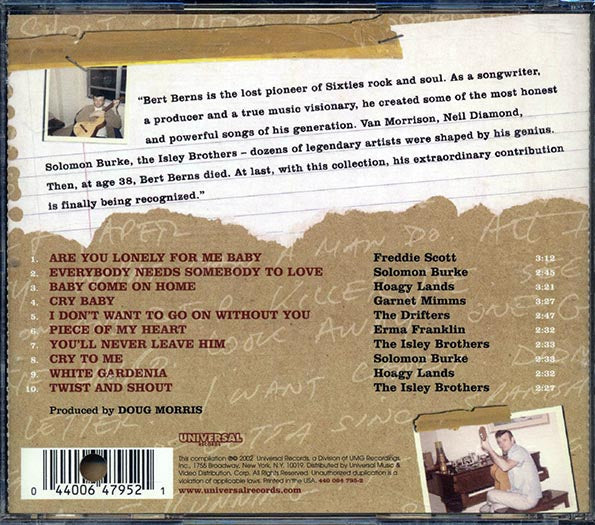 Freddie Scott, Solomon Burke, Drifters, Etc. - The Heart And Soul Of Bert Berns (promo) (CD)