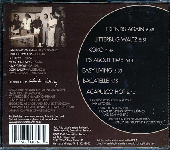 Lanny Morgan - It's About Time (CD)