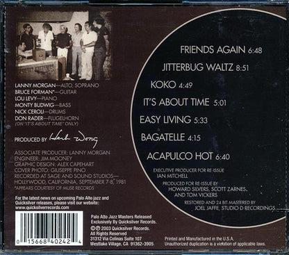 Lanny Morgan - It's About Time (CD)