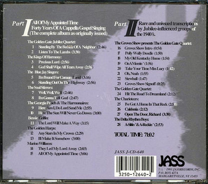 Golden Gate Quartet, The Golden Harps, Etc. - All Of My Appointed Time: 40 Years Of A Cappella Gospel Singing (CD)