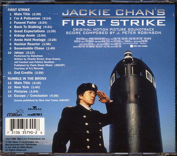 J Peter Robinson - Jackie Chan's First Strike + Rumble In The Bronx (CD)