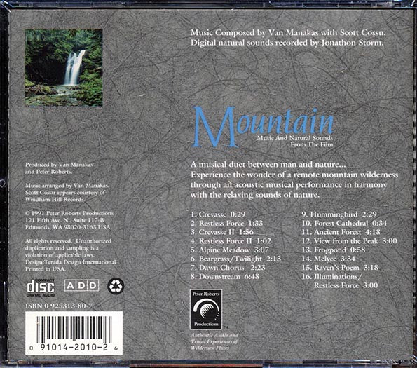 Van Manakas, Scott Cossu - Mountain:Music And Natural Sounds From The Film (CD)