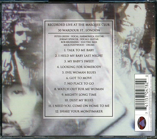 Peter Green's Fleetwood Mac - A Night At The Marquee (CD)