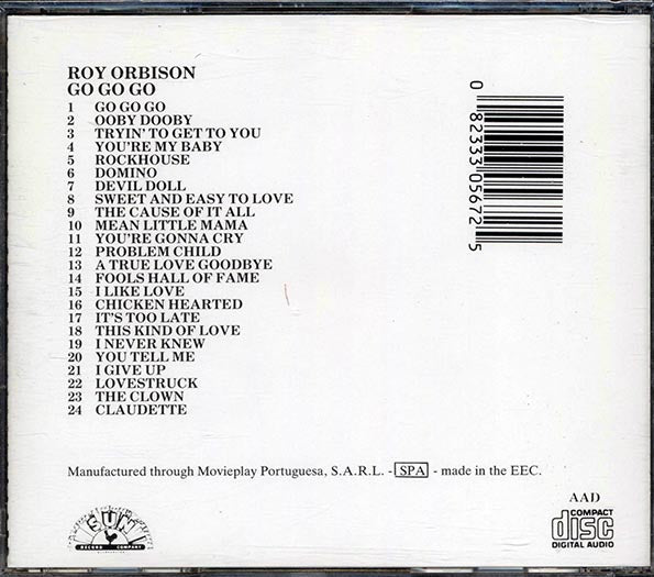 Roy Orbison - Go Go Go (CD)